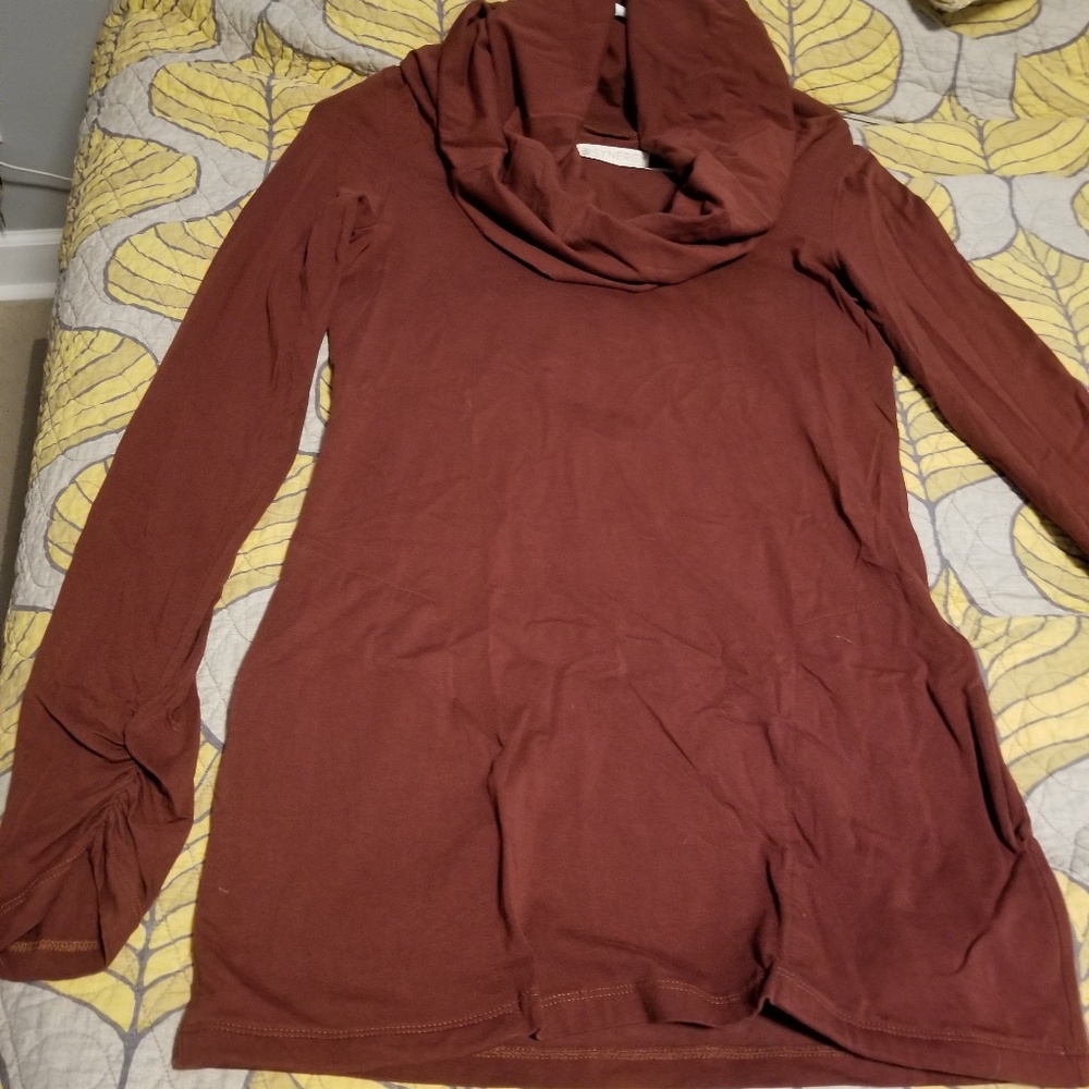 Organic cotton cowl tunic